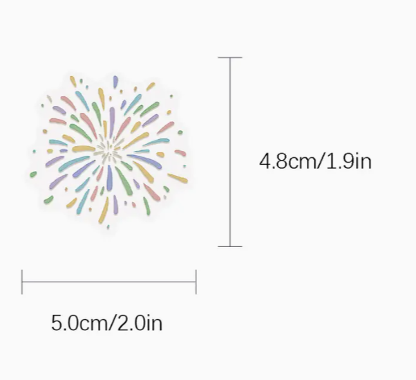 Firework Sticker Set